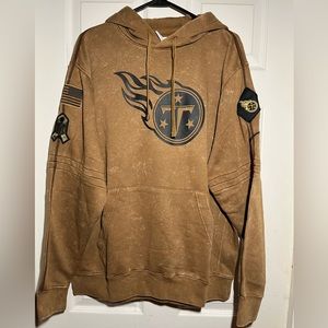 NFL TENNESSEE TITANS VETERANS EDITION HOODIE. NEW WITH TAGS!!! MENS SIZE L